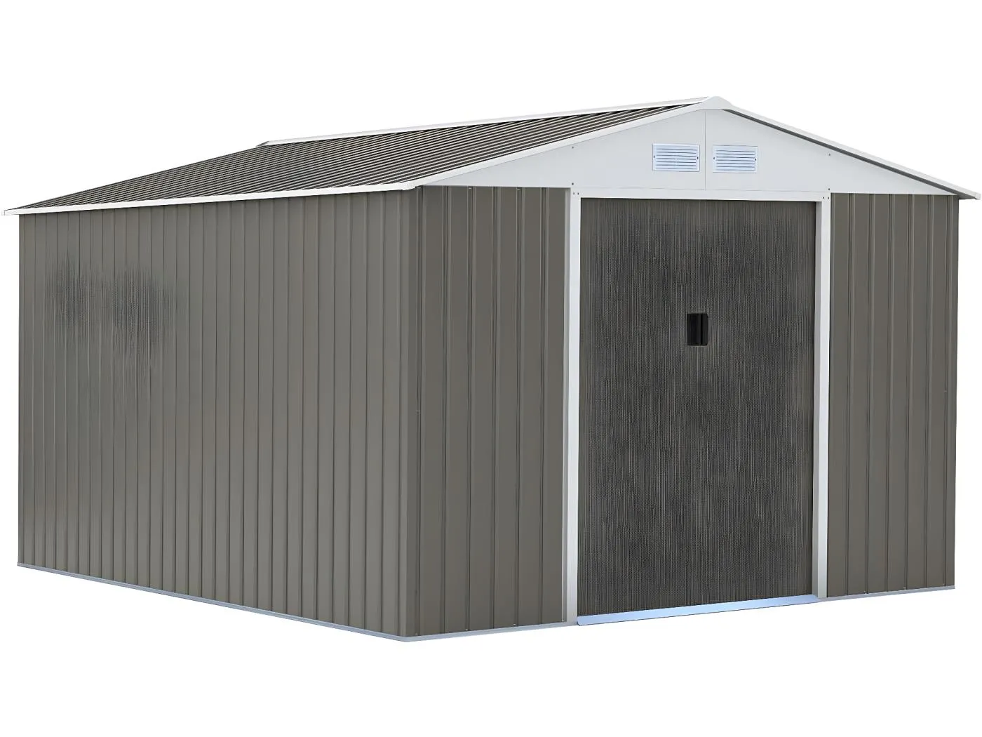 Gerätehaus aus Metall "Dallas" - 15,16 m² - Taupe