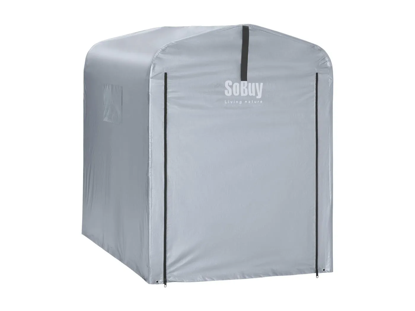 SoBuy SDA11-SIL - Wasserdichte Auto-Garagenmarkise L179cm x B120cm x H160cm