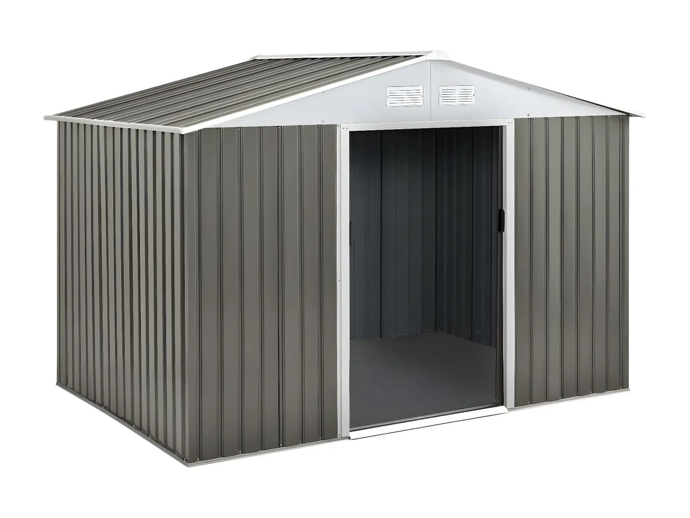 Gerätehaus aus Metall "Dallas" - 4,07 m² - Taupe