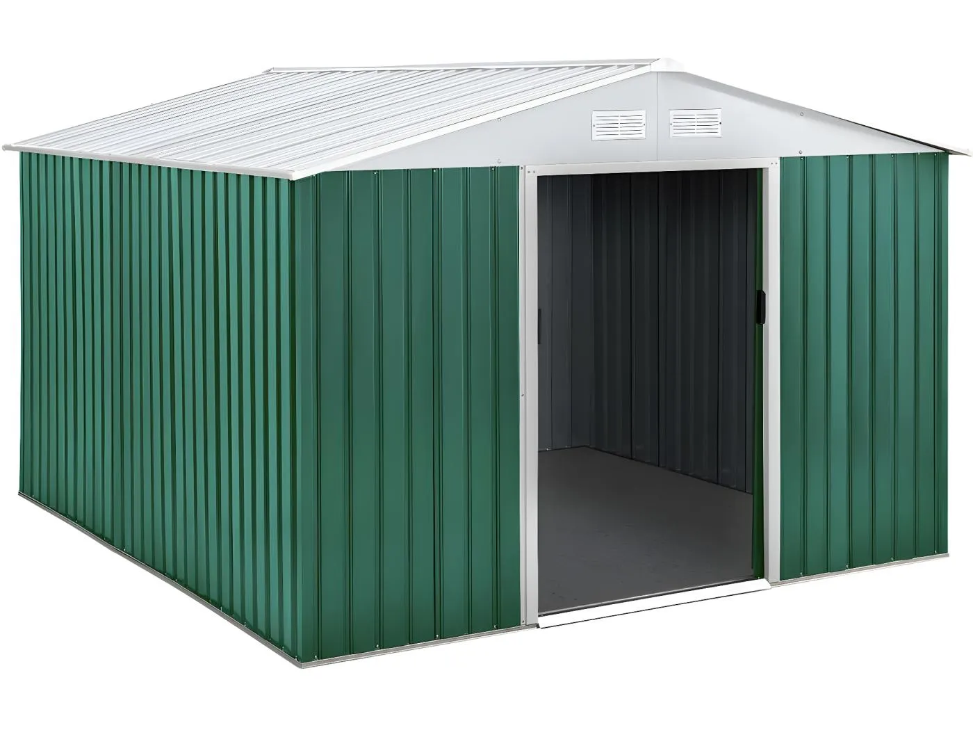 Gerätehaus aus Metall "Rosas" - 7,06 m² - Grün