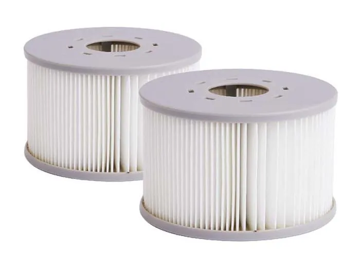 Set aus 2 Filtern für Spas aus weißem Polypropylen - Einfach zu pflegen