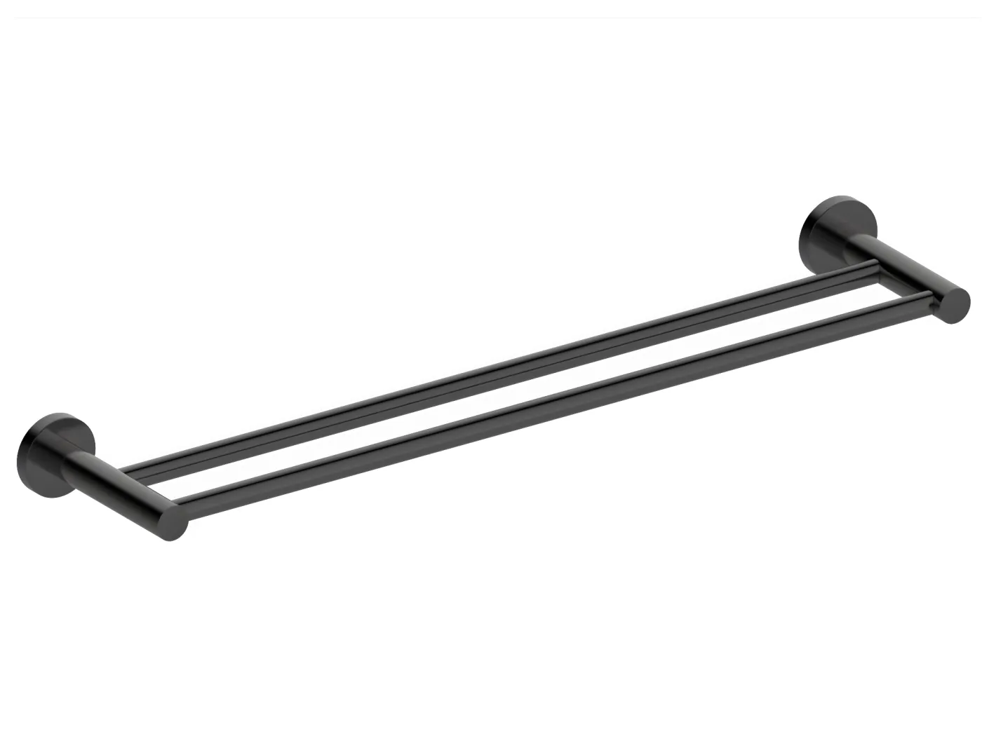 Luisa Handtuchhalter 2 Stangen Edelstahl grau Metall Essebagno