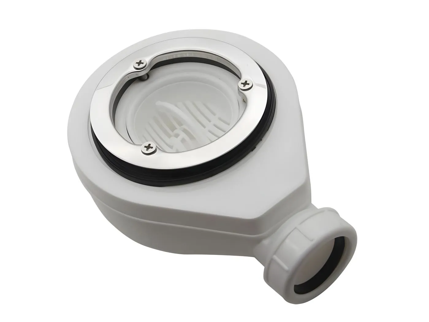 Piletta di scarico orizzontale senza coperchio Ø90 DONA per piatto doccia Solicast®