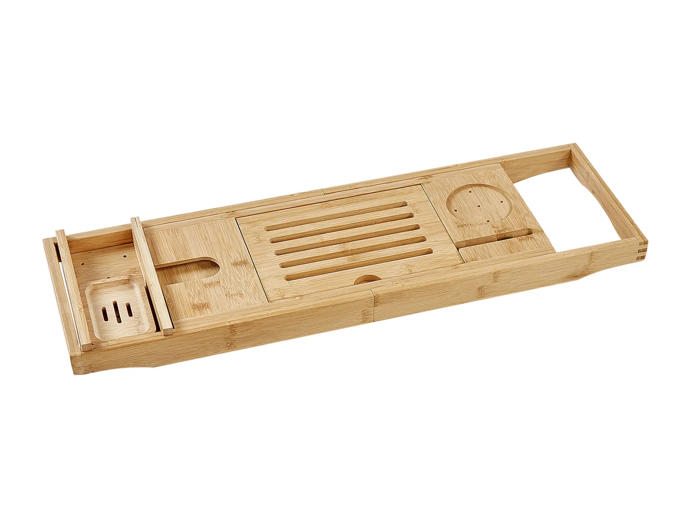 Badtablett LOWES Bambusholz Hellbraun