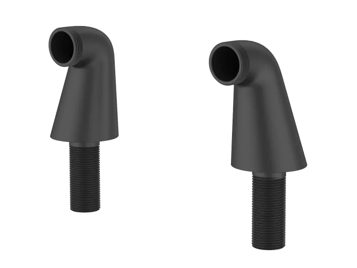 Standfuß für Wannenrandarmatur in Schwarz Essebagno