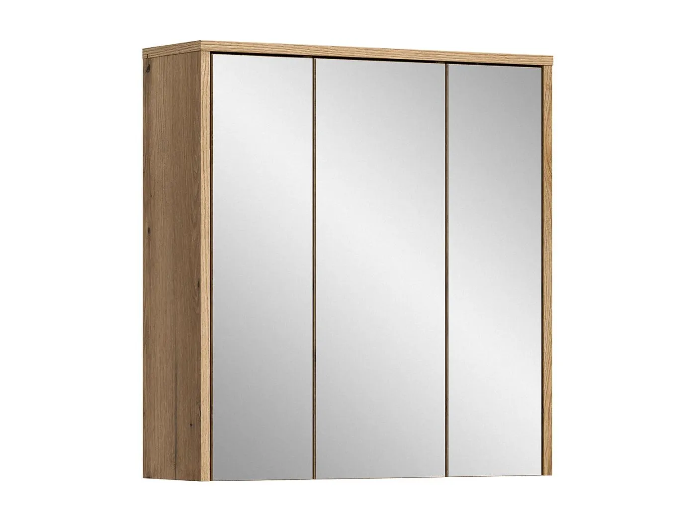 Zeno Spiegelschrank Bad 2 Türen Eiche Dekor.