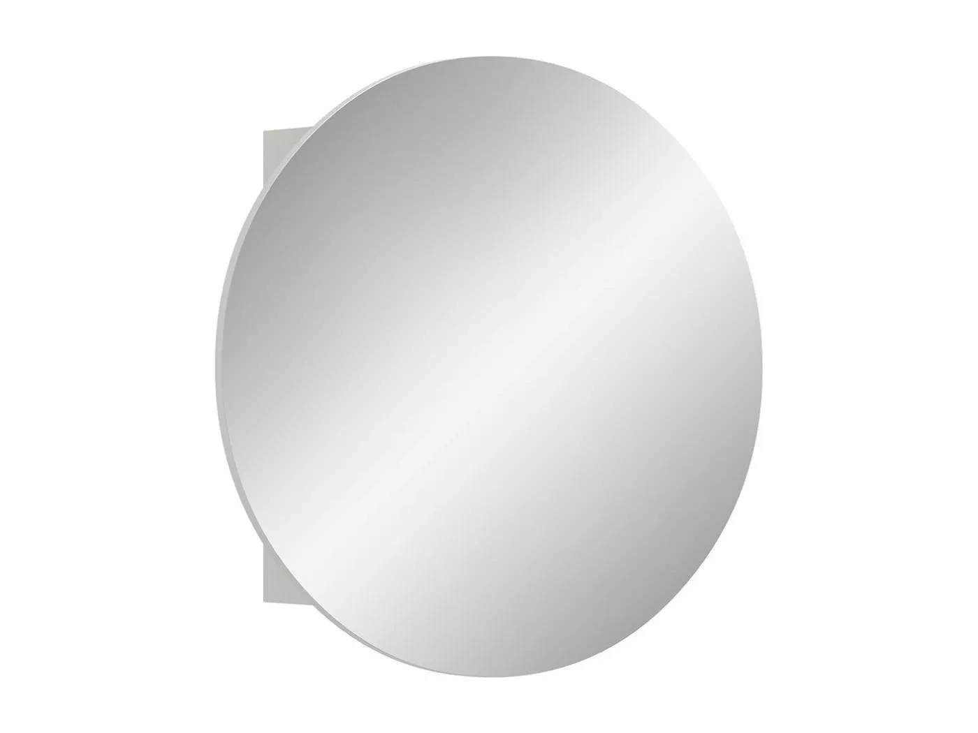 Riff Spiegelschrank Bad Ø70 cm 1 Tür weiß.