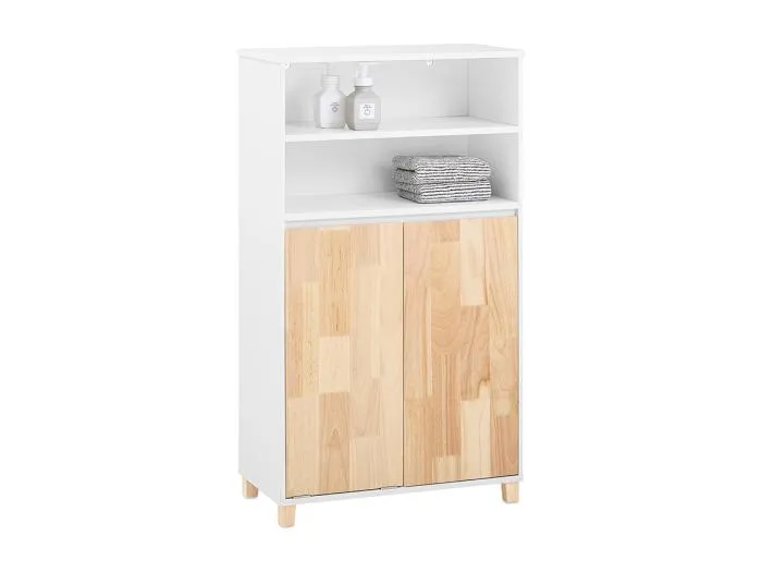 SoBuy Wäscheschrank mit Wäschesack BZR143-WN