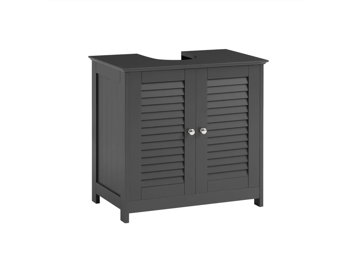 Waschbeckenunterschrank FRG237-II-DG 60 x 58 x 35 cm Grau