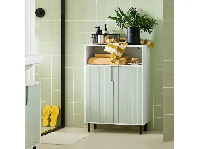 Badezimmerschrank BZR138-GR 30 x 87 x 60 cm