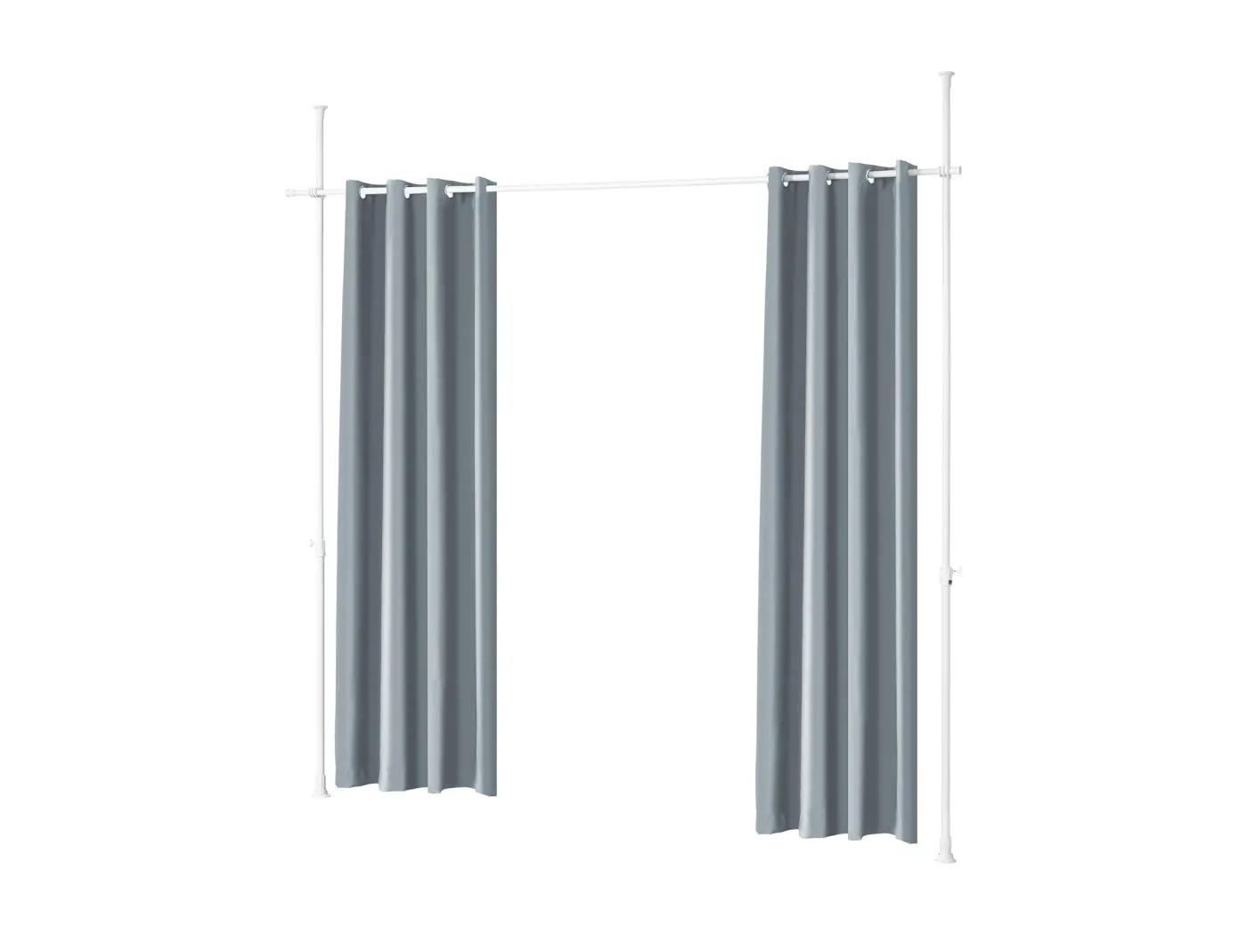 SoBuy KLS12-DG - Verstellbares thermisches Verdunkelungsrollo L162cm x B9cm x H200cm