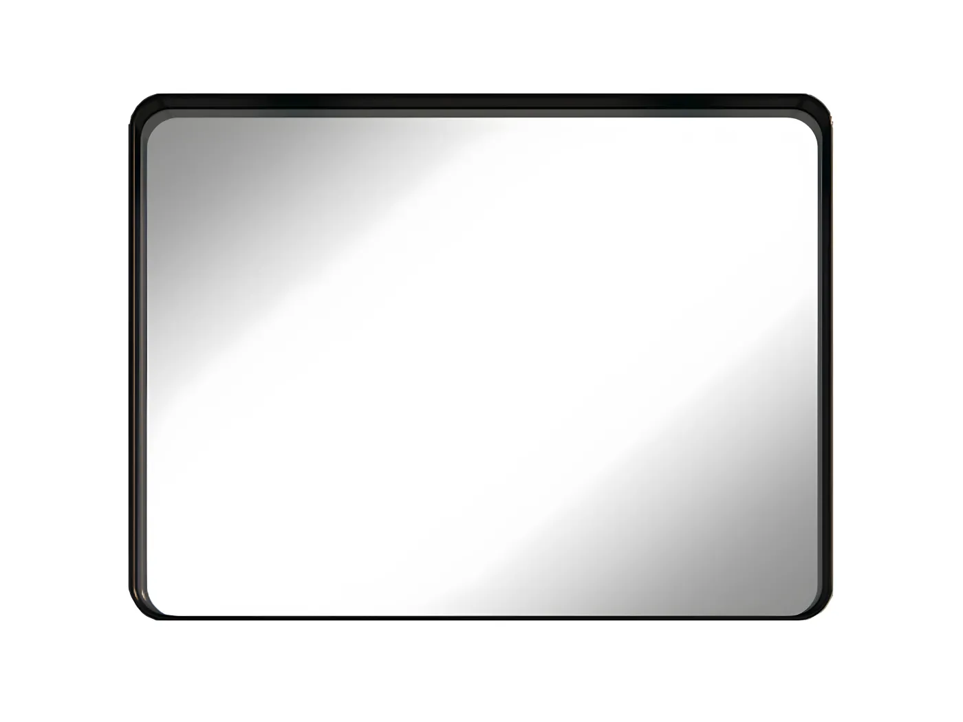 Indus Spiegel 80x60 mattschwarz Essebagno