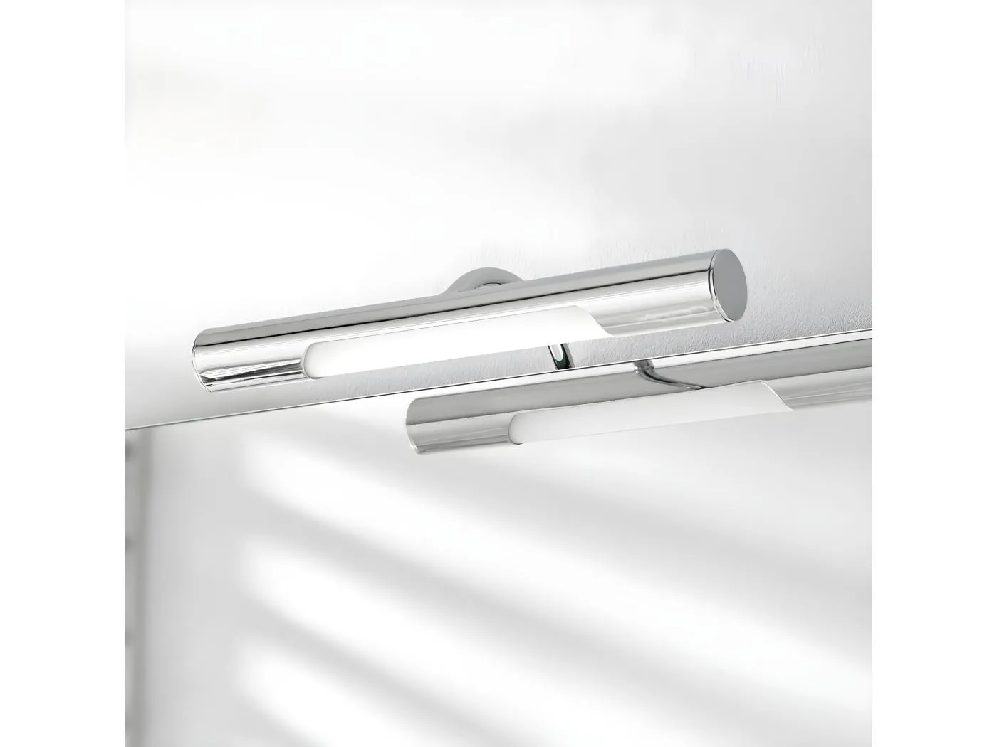 Zylindrische LED-Wandleuchte Badezimmer Andrea 5W aus Chromstahl 5700K