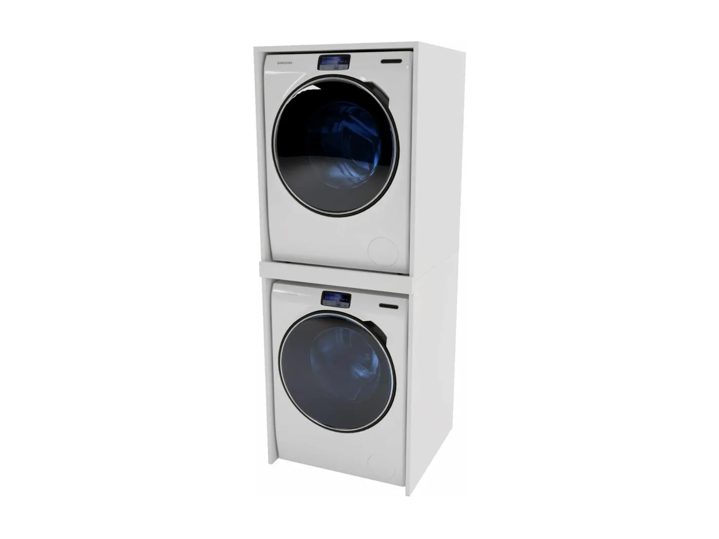 Waschmaschinenschrank geeignet für Waschmaschine & Wäschetrockner 66x180x51cm