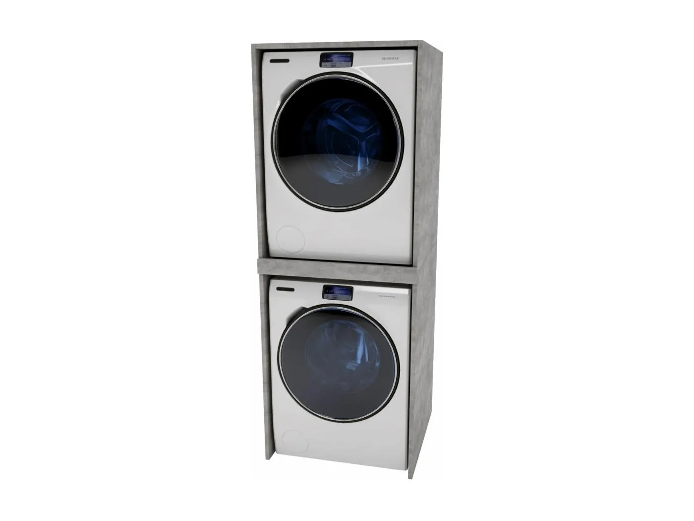 Waschmaschinenschrank geeignet für Waschmaschine & Wäschetrockner 66x180x65cm