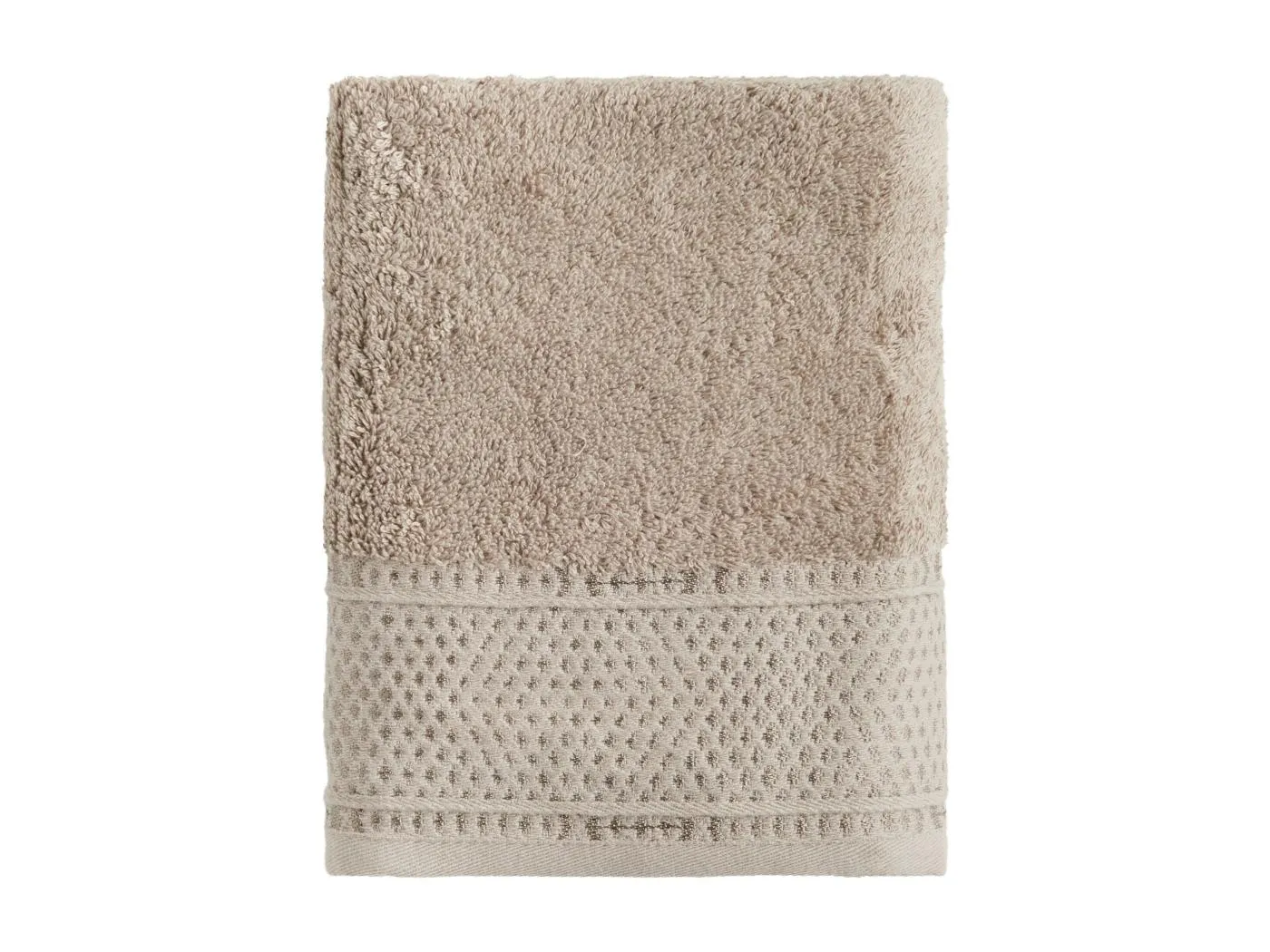 Handtuch aus ägyptischer Baumwolle Destello hellbraun 50 x 90