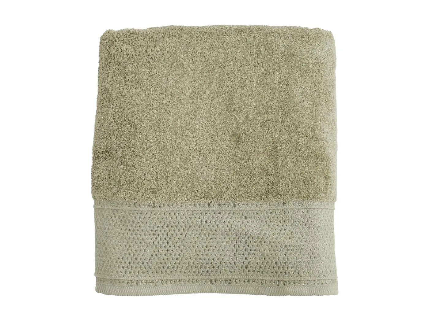 Handtuch aus ägyptischer Baumwolle Destello mittelgrün 100 x 140