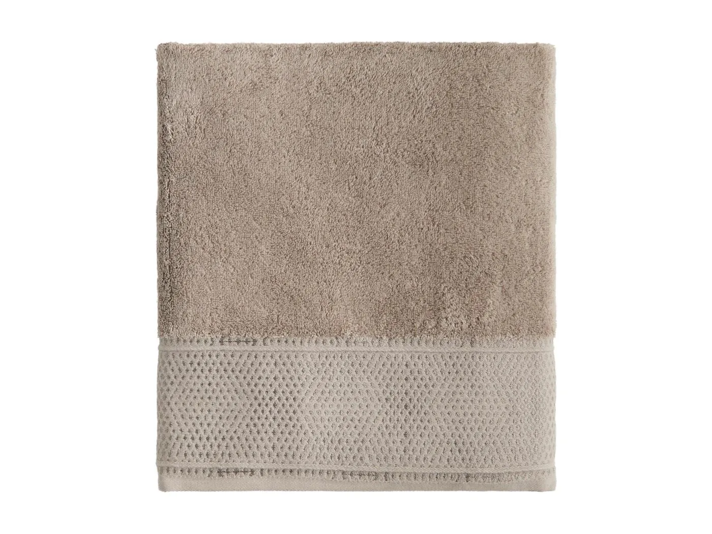 Handtuch aus ägyptischer Baumwolle Destello hellbraun 100 x 140 cm