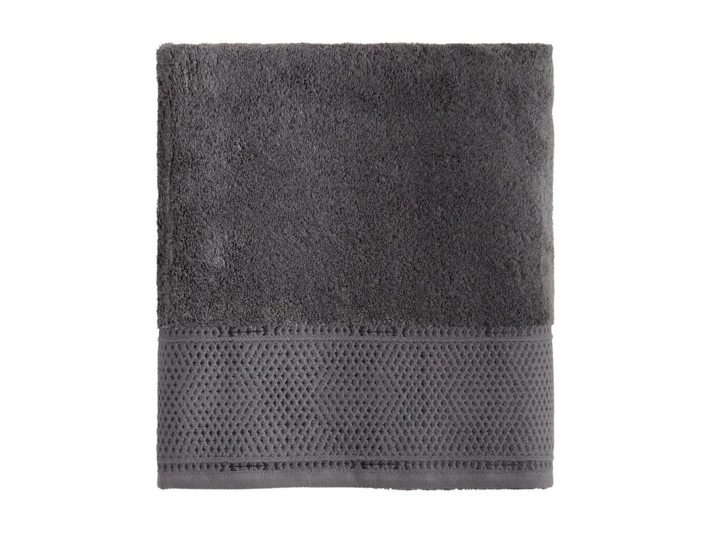 Handtuch aus ägyptischer Baumwolle Destello Dunkelgrau 100x140