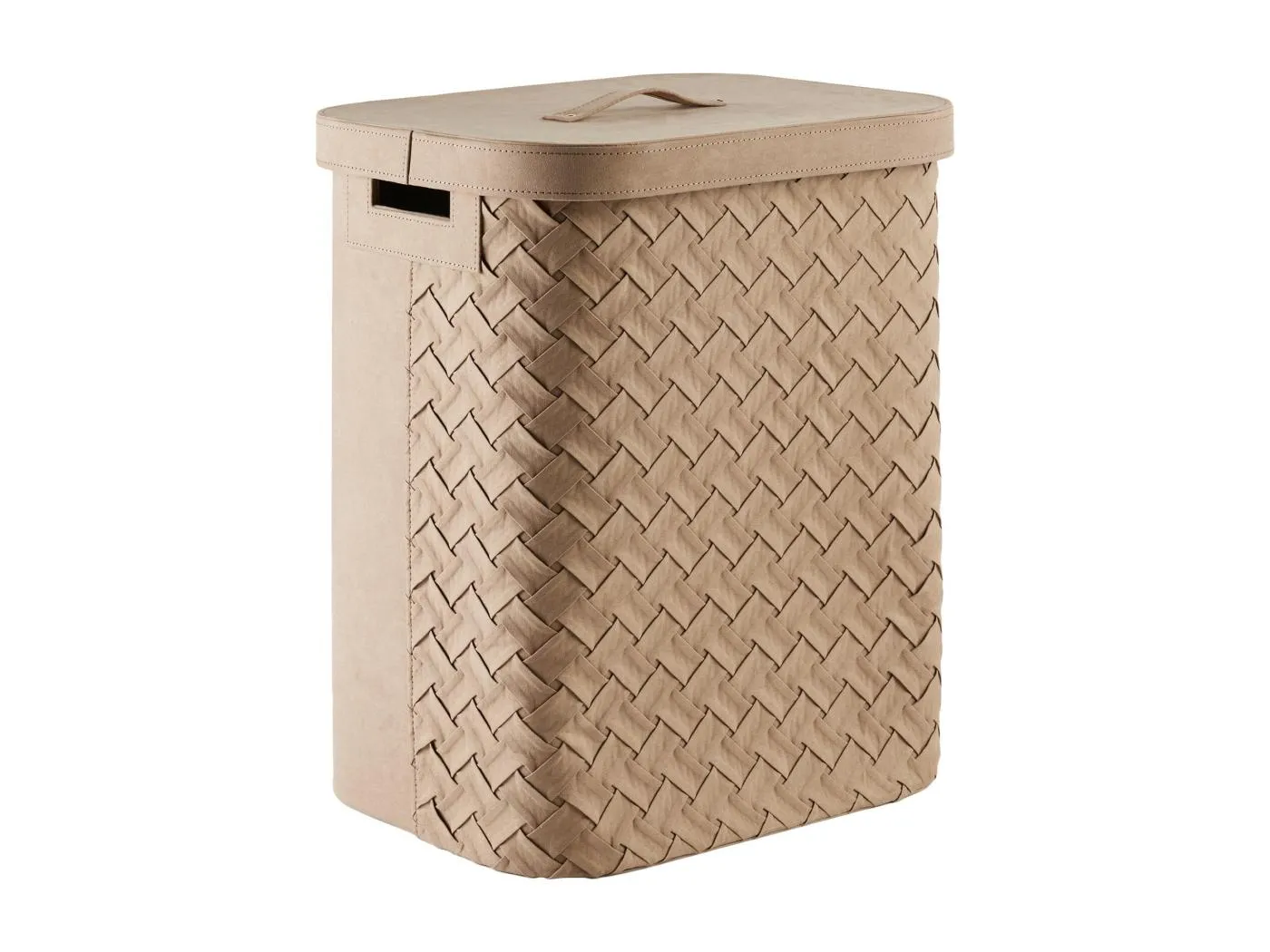 Wäschekorb Babtistin mittleres Beige 53.5 x 31 x 39 cm