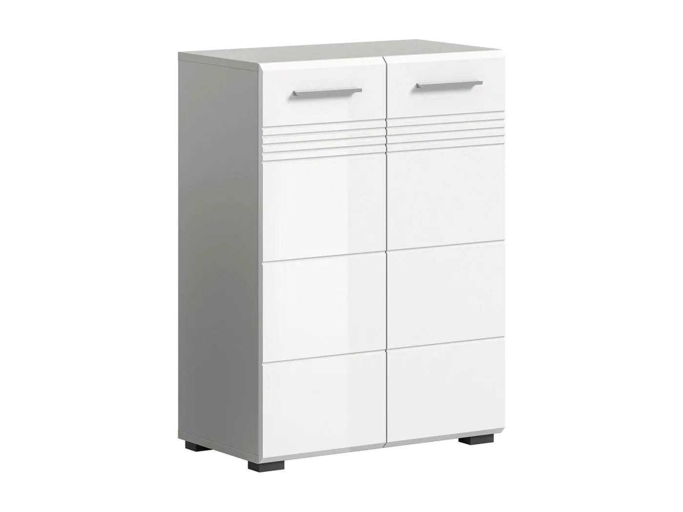 Copa Badschrank 2 Türen weiß Hochglanz.