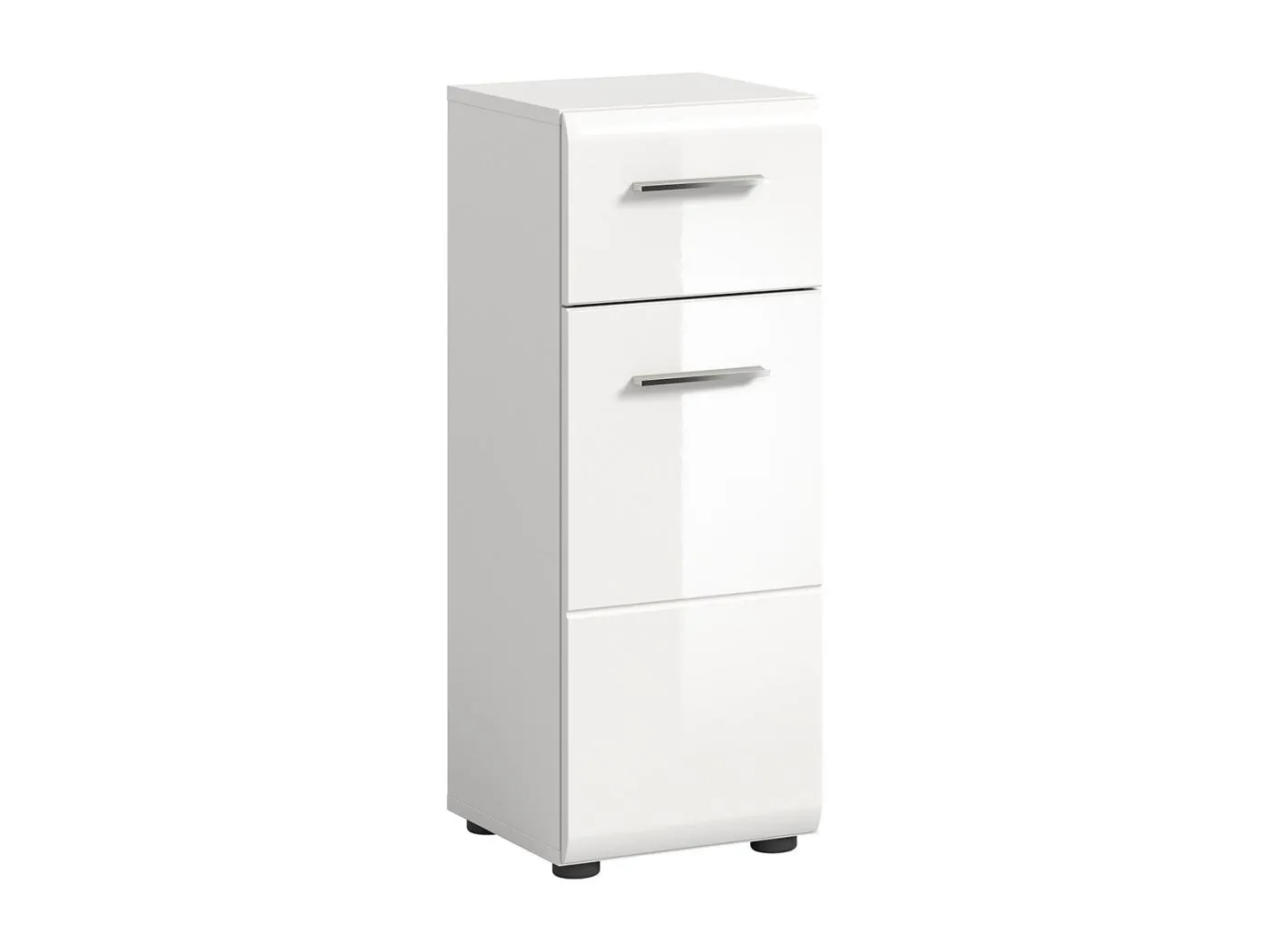 Ice Badschrank 1 Schublade 1 Tür weiß Hochglanz.