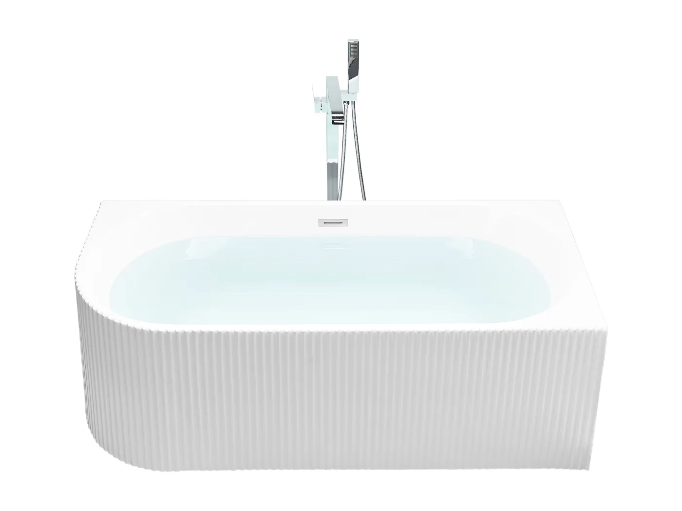 Eckbadewanne GOCTA linksseitig Weiss