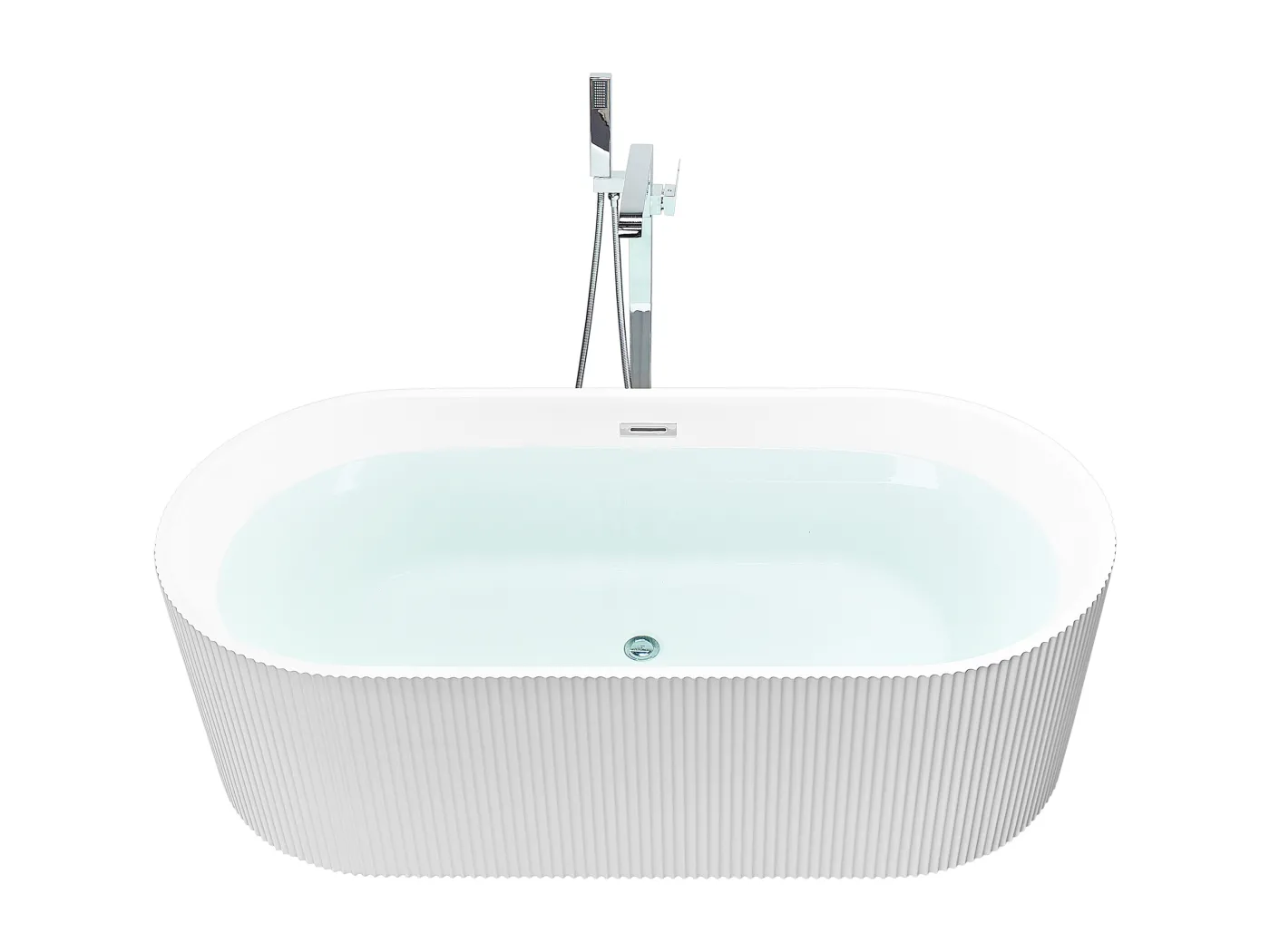 Freistehende Badwanne GOCTA 170 x 80 cm Weiss