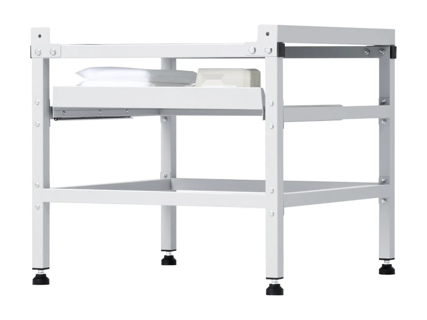 Waschmaschinensockel SucceBuy Waschmaschinenständer 123 × 63,5 cm, 268 kg, Doppelablage