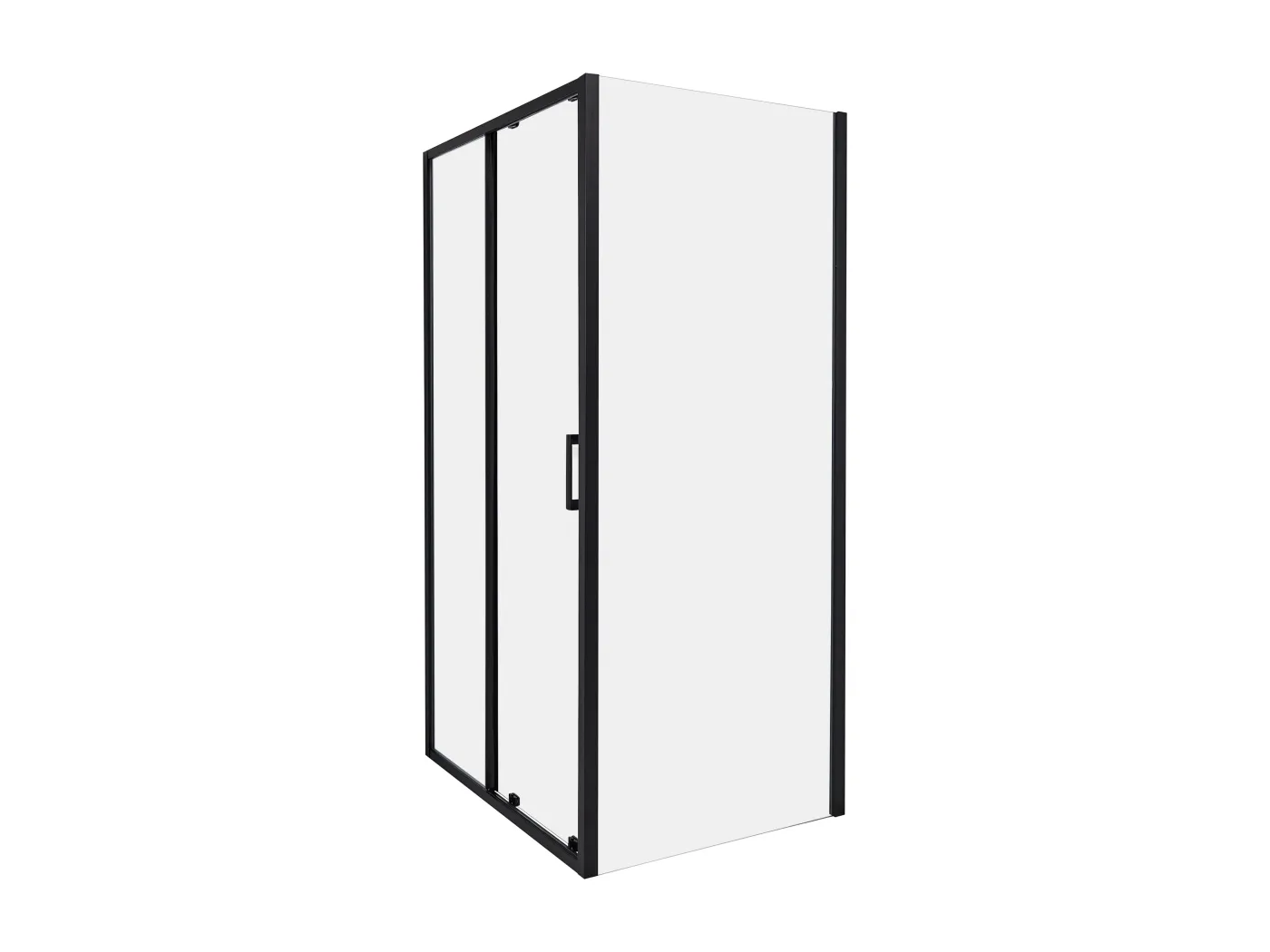 Duschkabine YORO 80 x 100 x 185 cm Schwarz