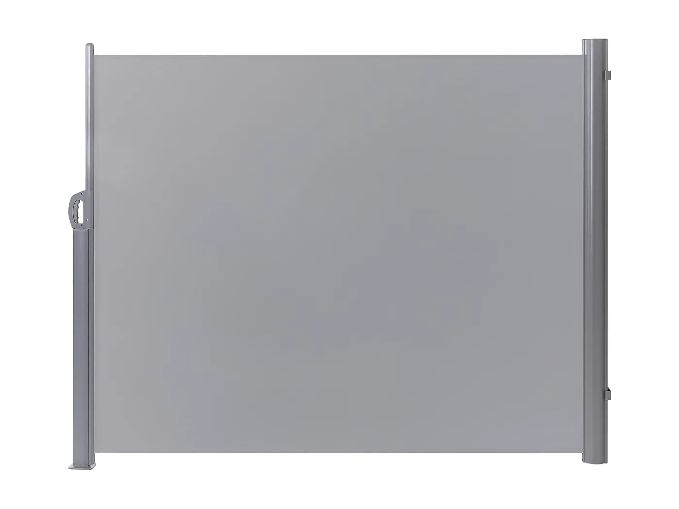 Aluminium Seitenmarkise hellgrau 160x300 ausziehbar Sichtschutz Windschutz Dorio