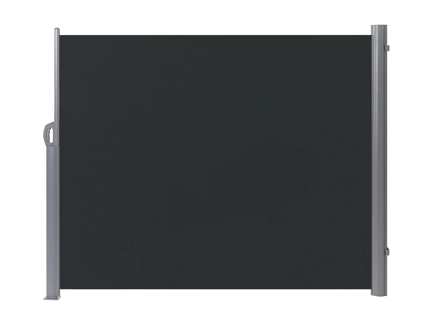 Aluminium Seitenmarkise graphitgrau 160x300 ausziehbar Sichtschutz Dorio