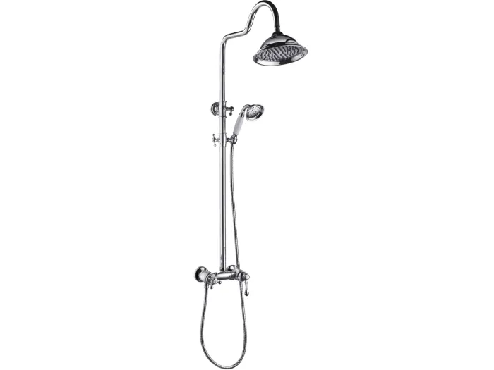 Leeds 2 mechanische Retro-Duschsäule chrom Essebagno