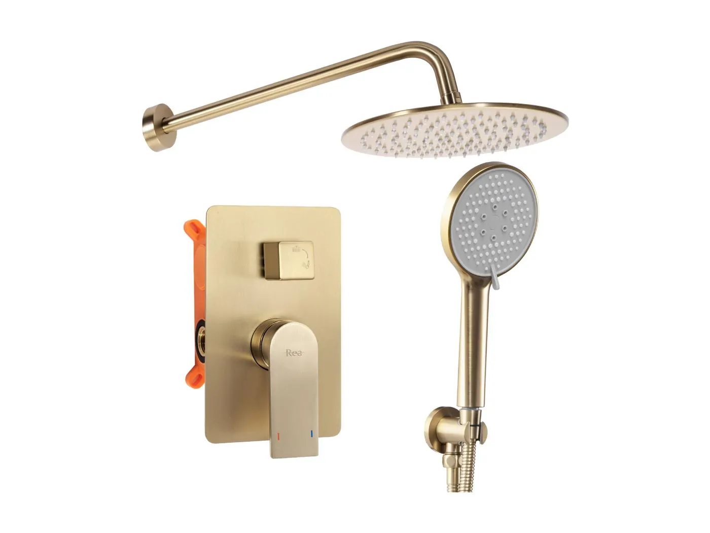 Unterputz Duschset Rea Podtynko Verso 0 Brush Gold