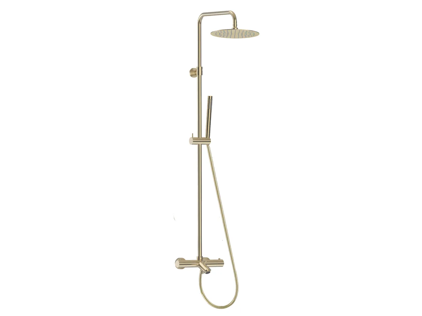 Luisa II 250 thermostatische Wannensäule gebürstetes Gold Essebagno