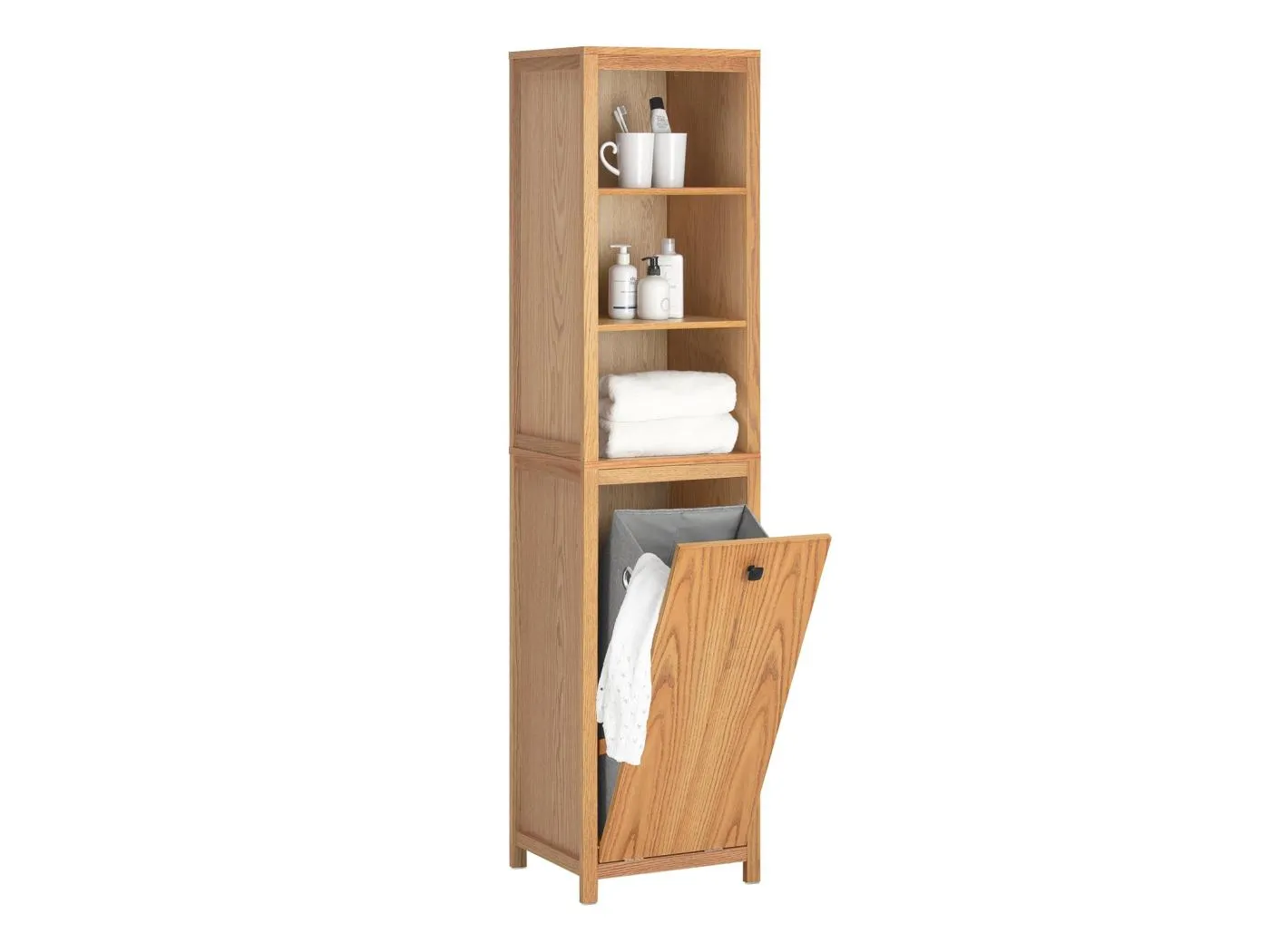 Hochschrank mit Wäschesack BZR95-N 35 x 172 x 40cm