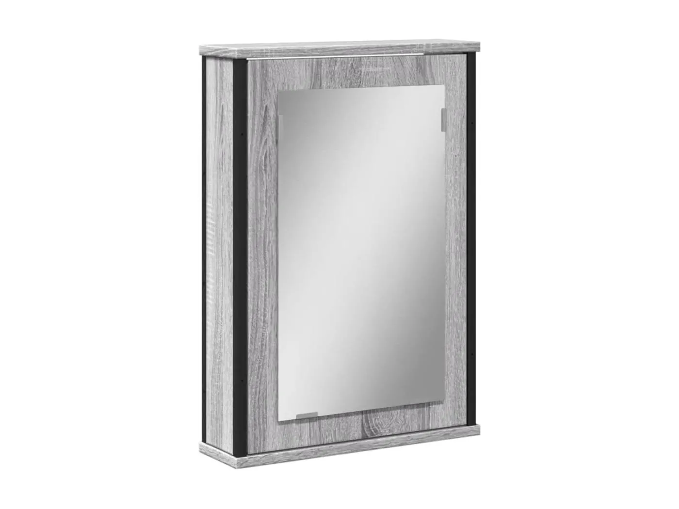 Clemente  Bad-Spiegelschrank Grau Sonoma 42x12x60 cm Holzwerkstoff