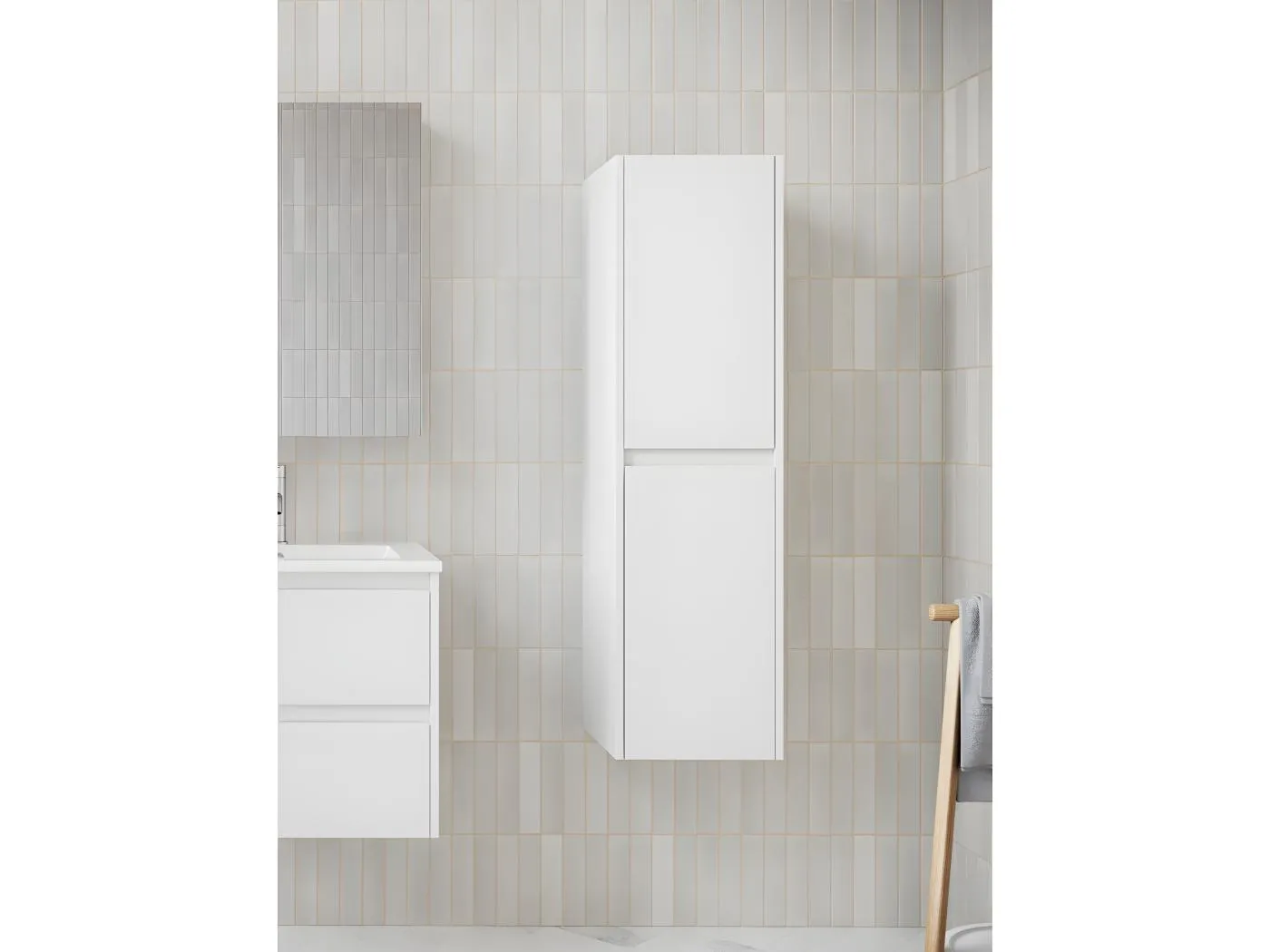 Hängeschrank FORTINA 30x120 cm weiß