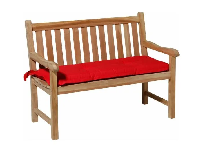 Bankauflage Panama 120x48 cm Rot