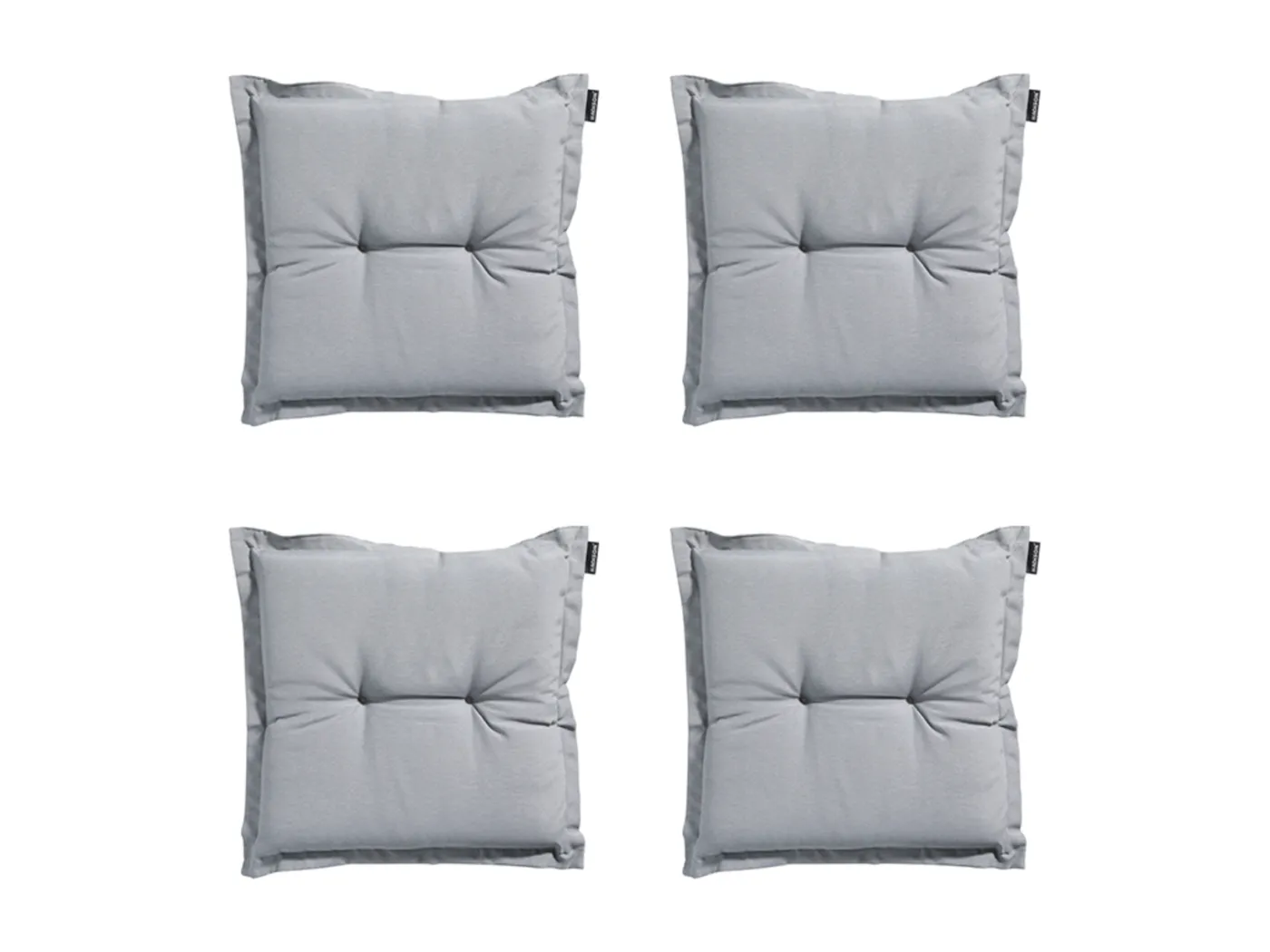 Sitzkissen Panama hellgrau - Ca. 50x50 cm - 4er Set