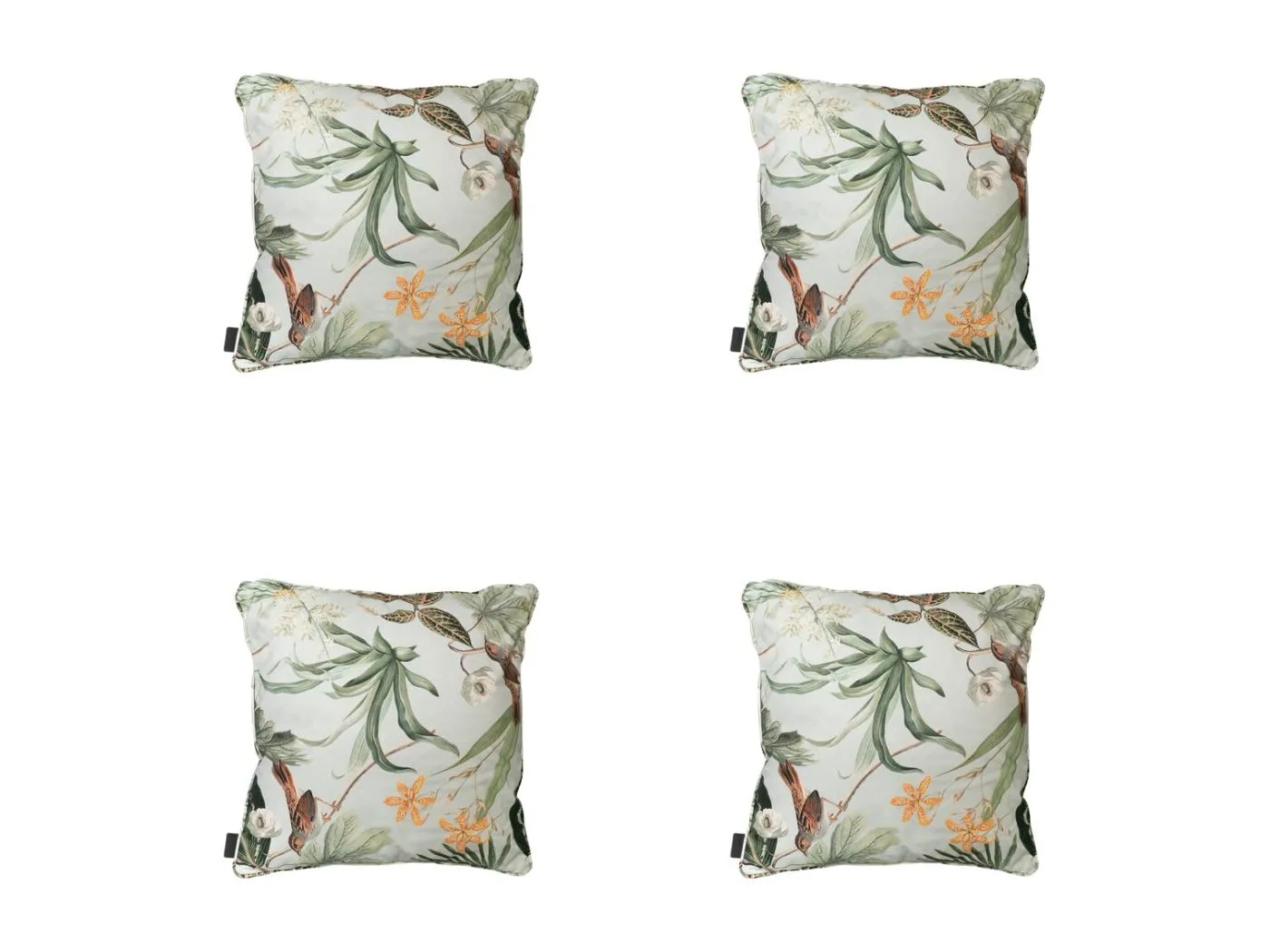 Dekokissen Grasse grün - Ca. 50x50 cm - 4er Set