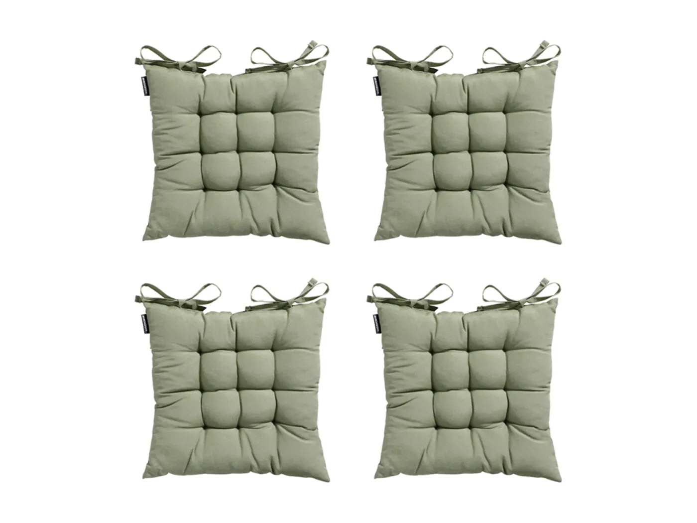 Sitzkissen Tuscany Panama Salbei - Ca. 46x46 cm - 4er Set