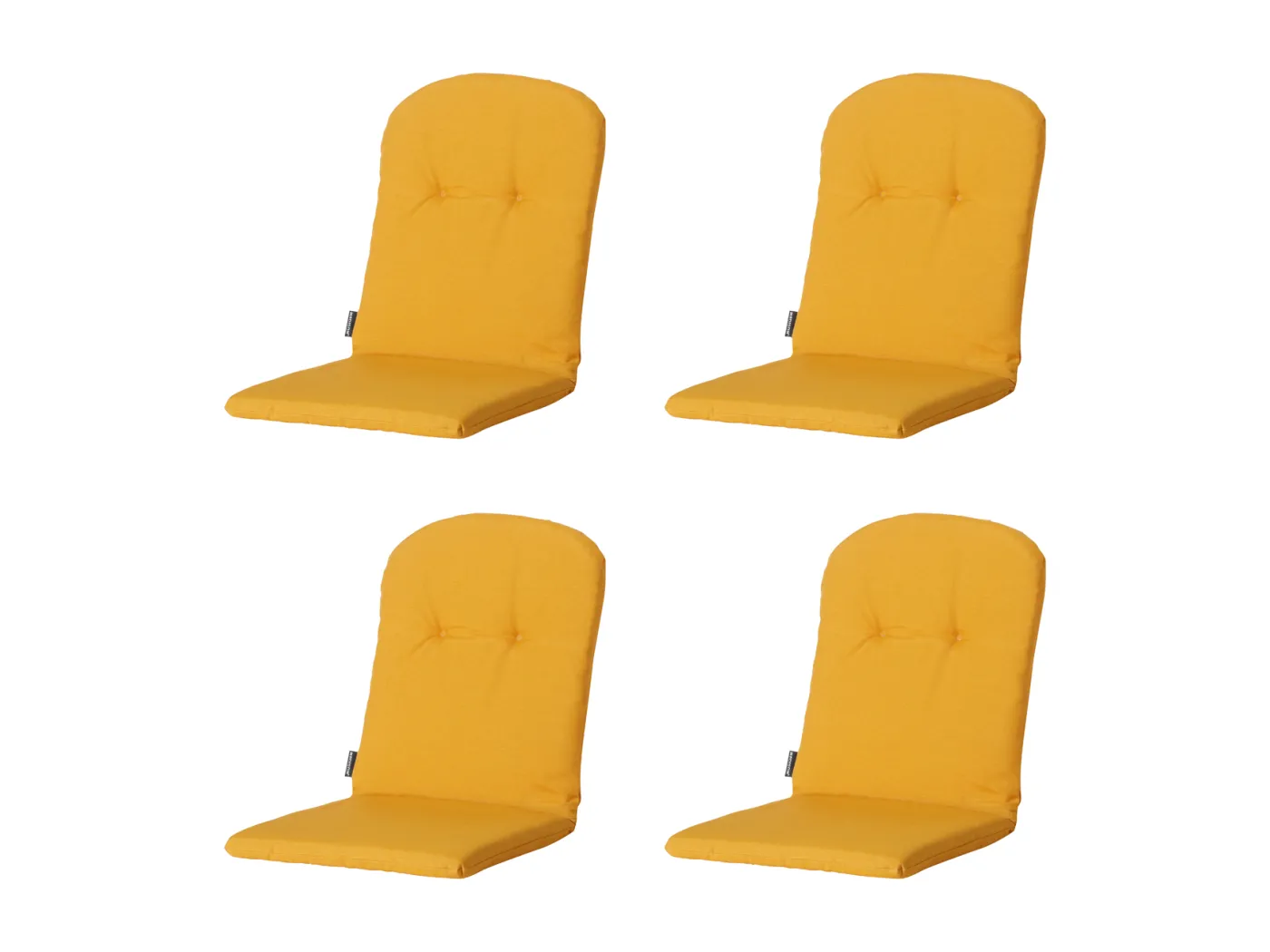 Tub Chair Kissen High Back Panama golden glow - Ca. 96x45 cm - 4er Set