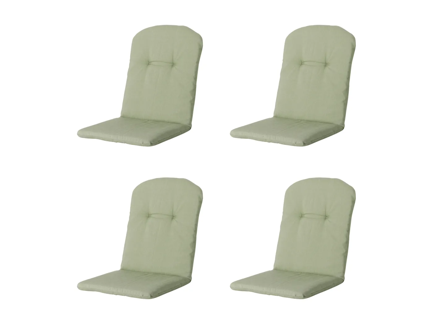 Tub Chair Kissen High Back Panama Salbei - Ca. 96x45 cm - 4er Set