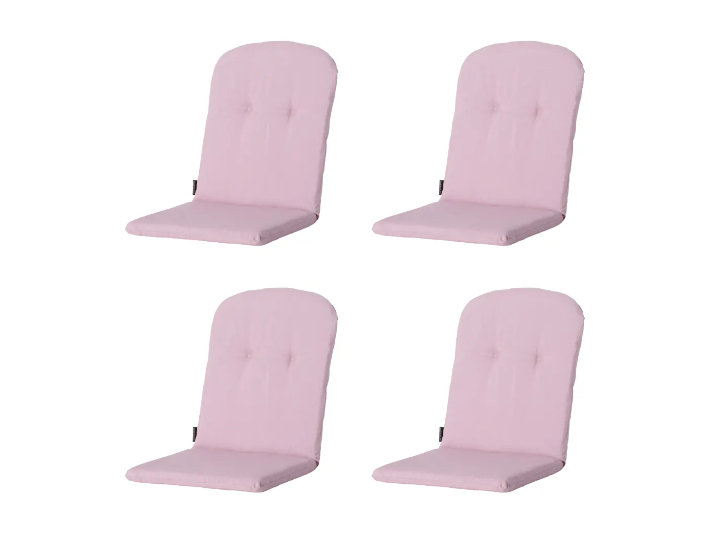 Tub Chair Kissen High Back Panama Soft Pink - Ca. 96x45 cm - 4er Set
