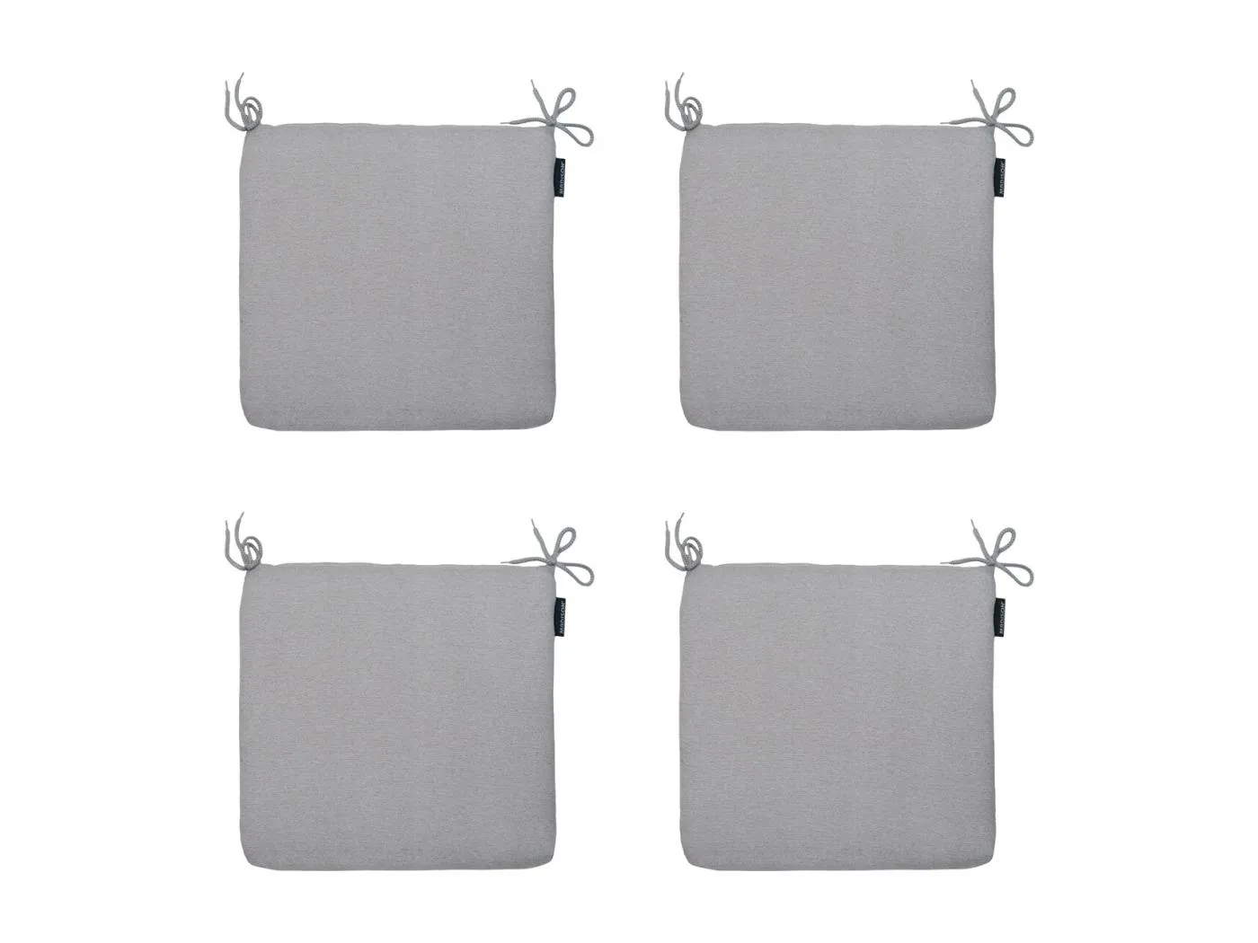 Sitzkissen Neapel grau - Ca. 40x40 cm - 4er Set