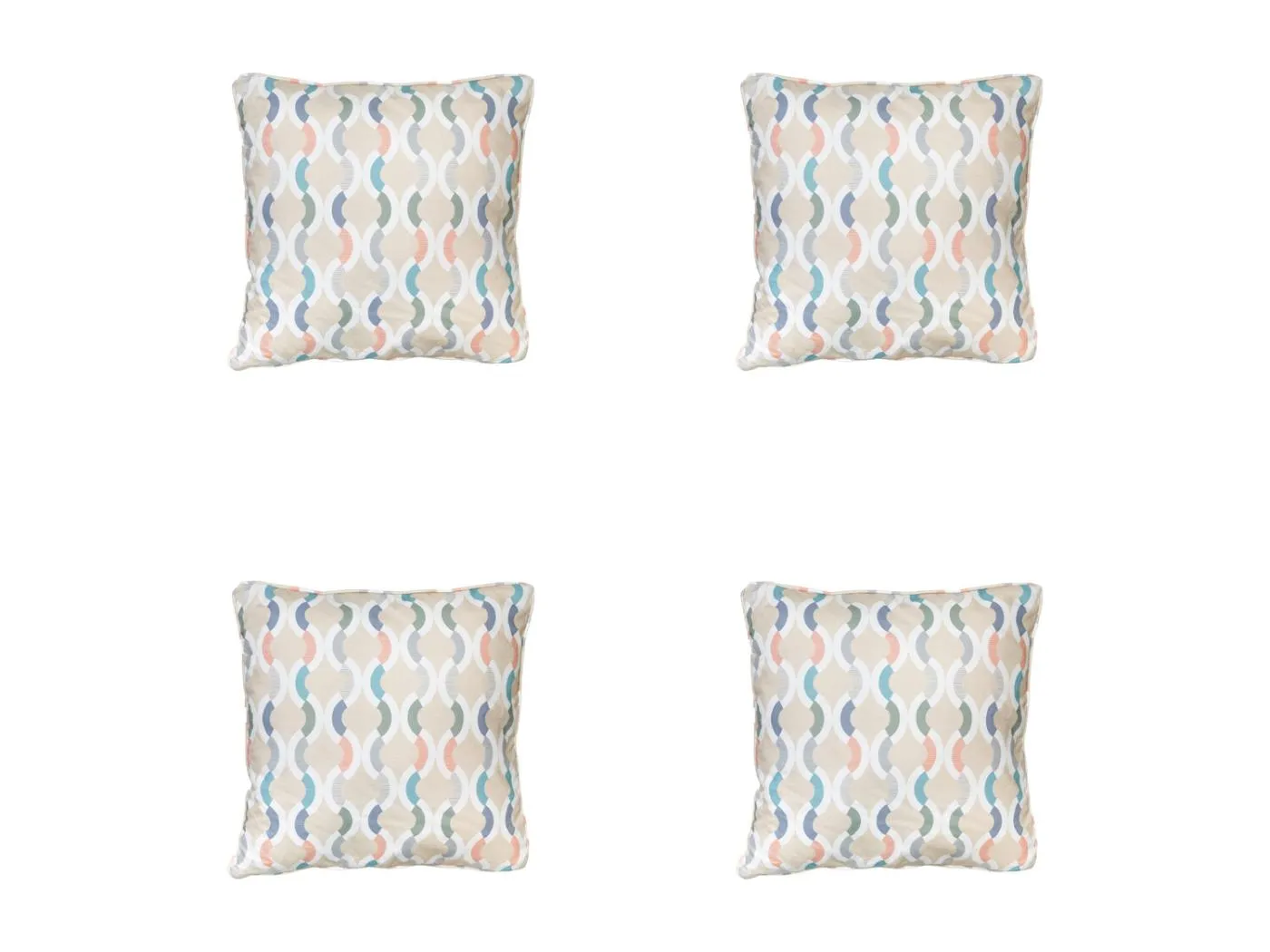 Dekokissen Trivia natur - ca. 50x50 cm - 4er Set