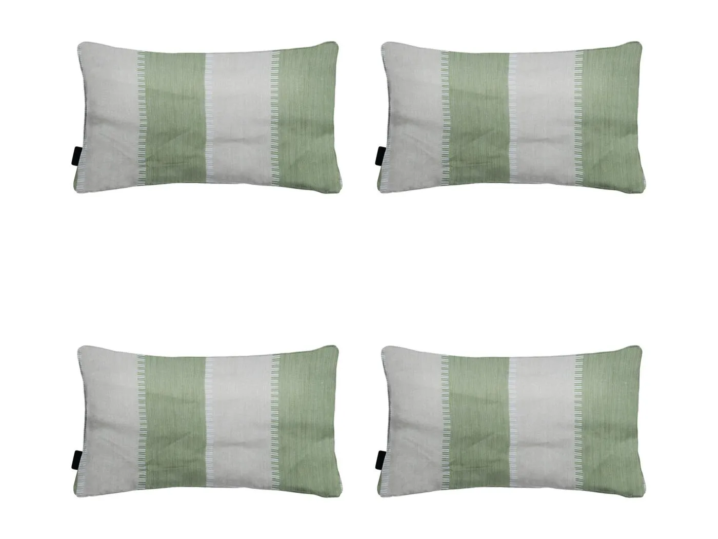 Dekokissen Banda khaki - Ca. 30x50 cm - 4er Set