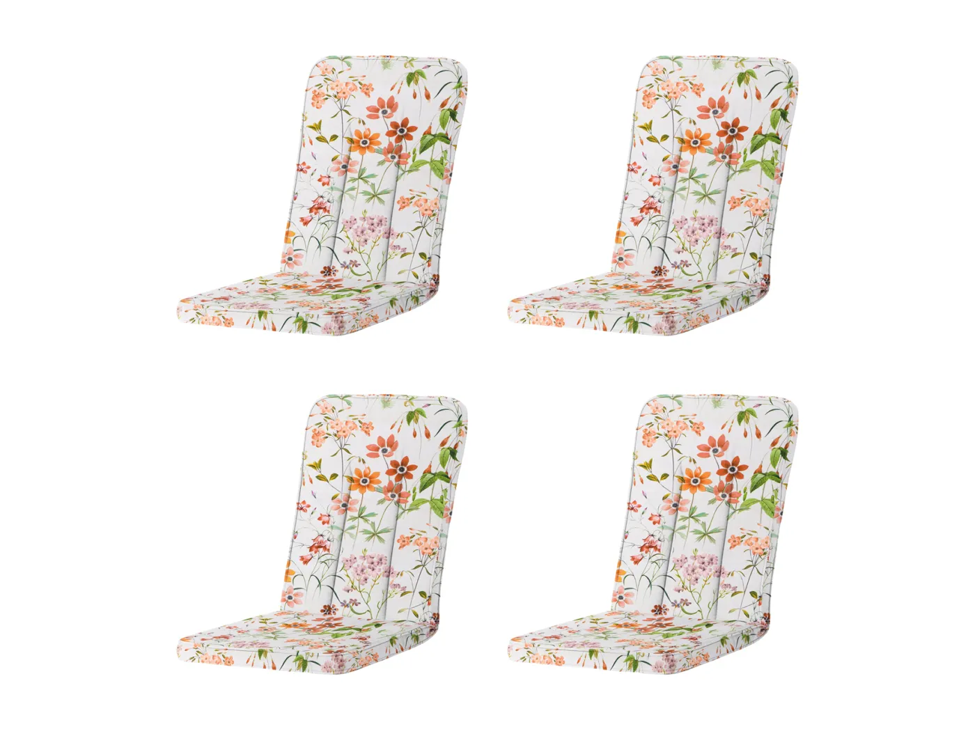 Gartenkissen Exelsior/Primero/Balero Milly natur - Ca. 110x48 cm - 4er Set