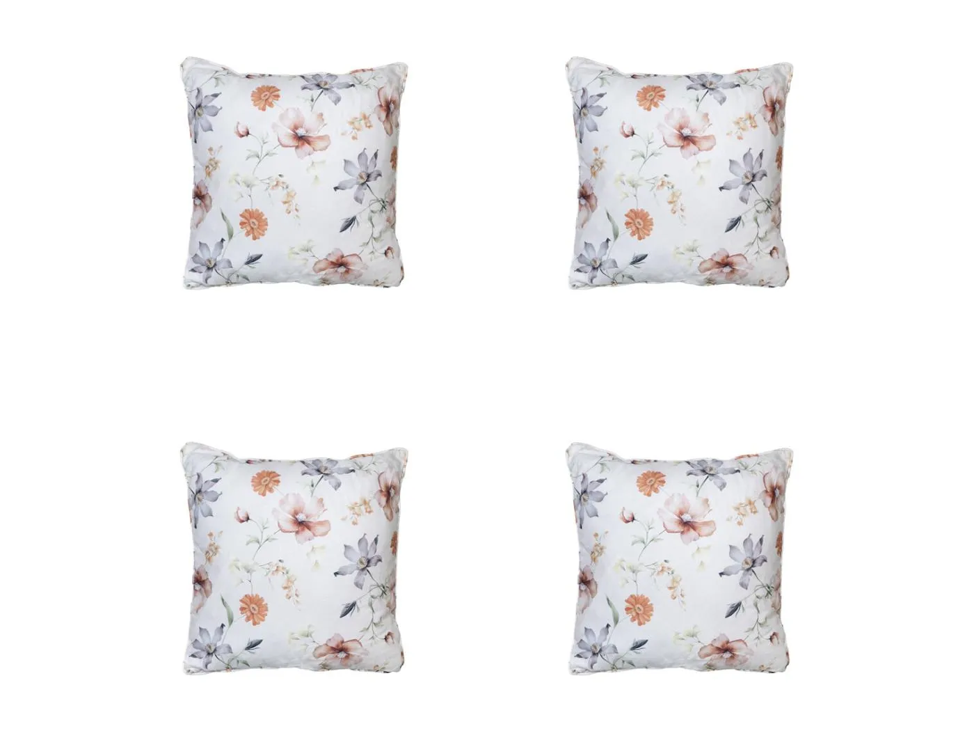 Dekokissen Florina natur - Ca. 50x50 cm - 4er Set